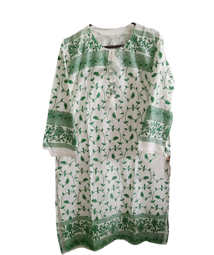 Zhob Emboss Print Shirt For Women