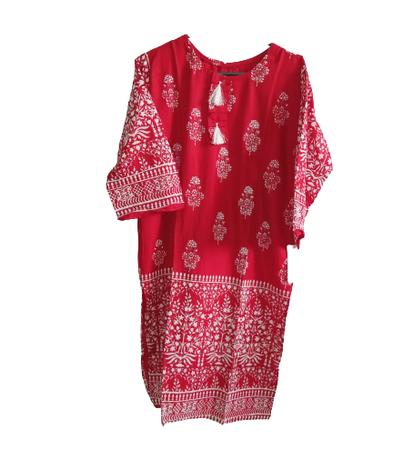 Chaman Emboss Print Shirt For Women