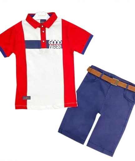 GOOD VIBES T.Shirt & Shorts Set For Boys
