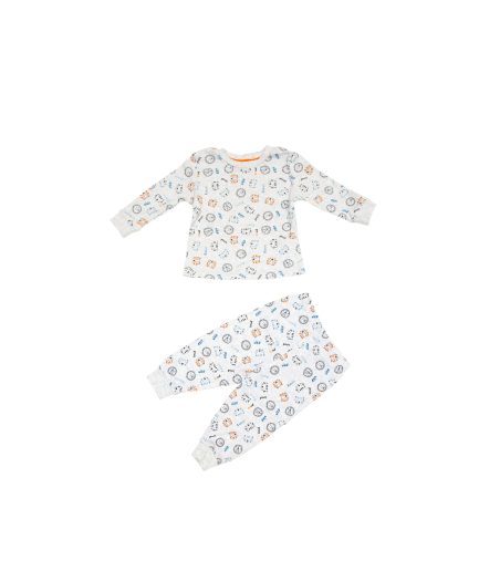 GRAY Pajama Set For Baby Boys