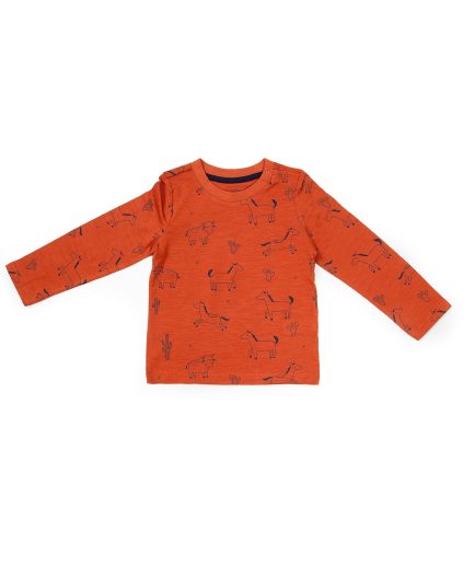 MAROON LONG SLEEVE Tops For Baby Boys