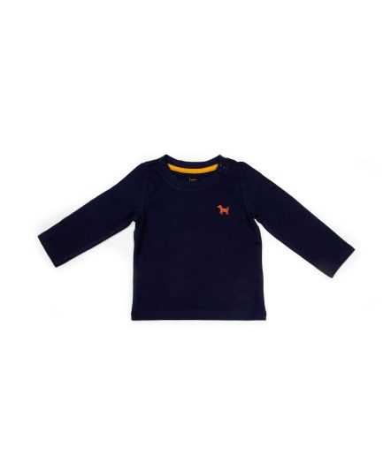 BLUE DARK LONG SLEEVE Tops For Baby Boys