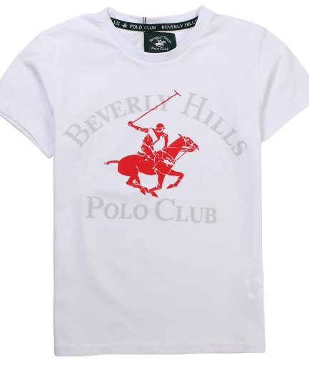 POLO WHITE T.Shirt For Boys - BEVERLY HILLS POLO CLUB