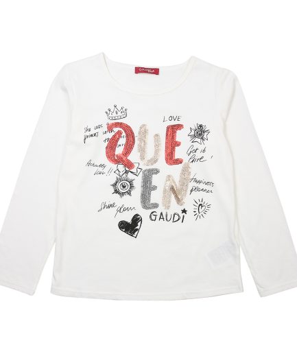 WHITE QUEEN T.Shirt For Girls - GAUDI